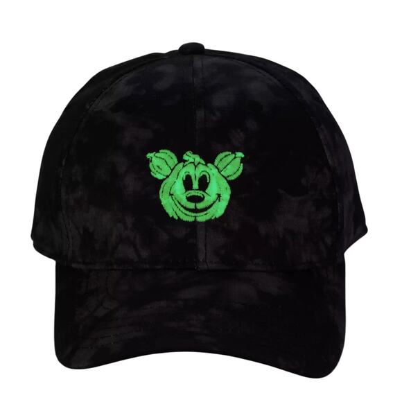 NWT Disney Parks Mickey Jack-o'-Lantern Glow-in-the-Dark Baseball Cap for Adults - Picture 2 of 4